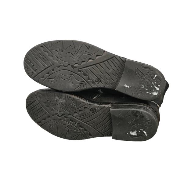 A.S 98 Black and Camo Combat Zippered Moto Biker Boots Size 36 US 6 - Picture 9 of 12